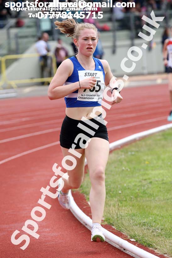 Senior and under-20s womens 1500 metres, North Eastern Track and Fields Champs., Middlesbrough. Photo: David T. Hewitson/Sports for All Pics